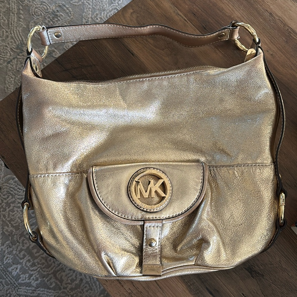 Michael Kors Metallic Gold Bag